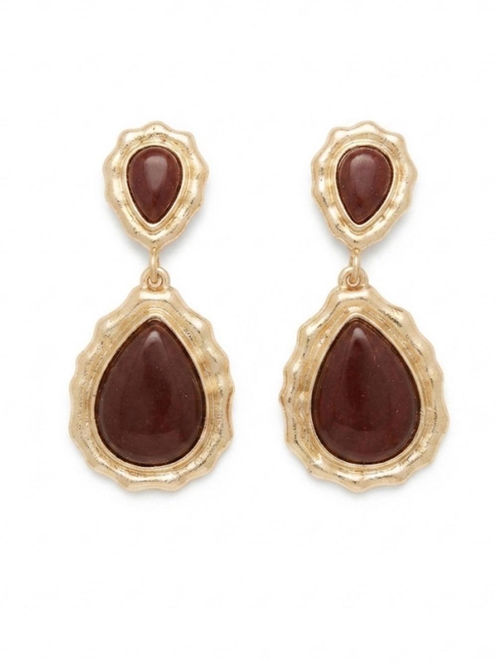 NWT ⚜️🤎⚜️ CAMILA COELHO Semi Precious Stone Drop Earrings